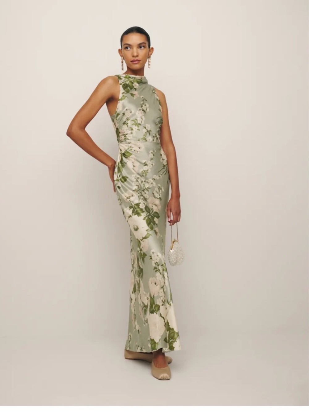 Reformation Anaiis Silk Dress